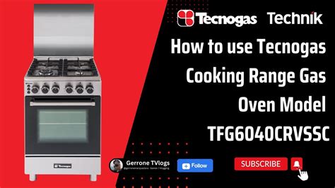 tecnogas stove how to use